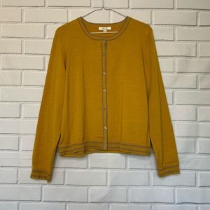 89TH Madison Long Sleeve Crew Neck Cardigan M Siz